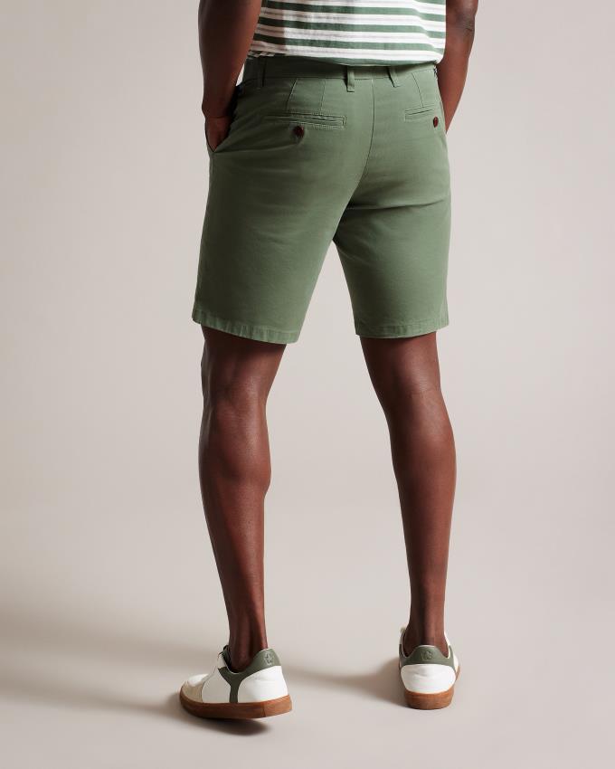 Short Ted Baker Chino Vert Olive Homme | PUJ-06894467